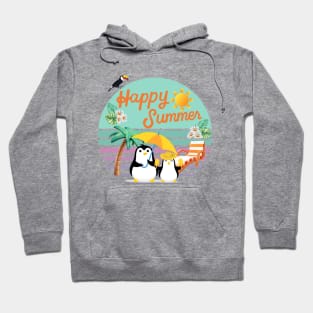 Happy Summer with penguin Hoodie